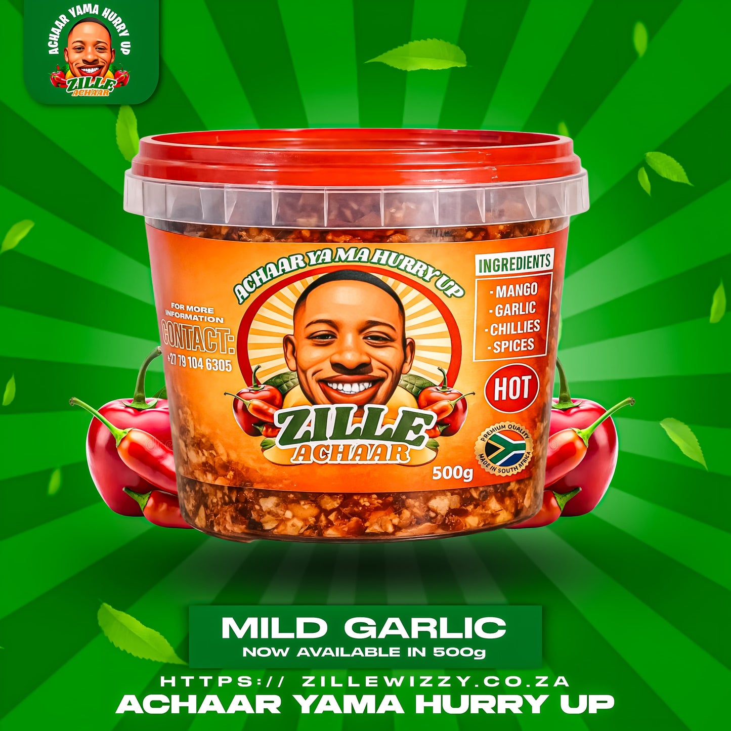 Zille Achaar - Mild Garlic 500ml